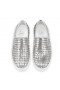 Christian Louboutin Spikeboat Sapatilha de Couro Prata CL Sapatos