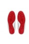 Christian Louboutin Spikeboat Sapatilha de Couro Prata CL Sapatos