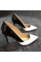 Christian Louboutin Estiletes Bombas De Dois Tons De Couro Napa Preto Branco