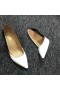 Christian Louboutin Estiletes Bombas De Dois Tons De Couro Napa Preto Branco