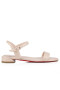 Christian Louboutin Doce Jane Sandálias de Couro Nappa Leche CL Sapatos