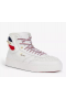 Christian Louboutin Topo Rui Picos de Alta-top Tênis em Couro Branco