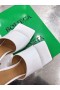 Bottega Veneta Trecho Mulas 90mm Branco em pele de Cordeiro Bottega Veneta Sapatos
