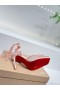 Christian Louboutin Cassia Lace 100 Mm De Tiras Bombas De Crepe, Cetim Cor-De-Rosa