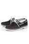 Christian Louboutin Gerockel Barco Sapatos de Couro de Bezerro Preto CL Sapatos