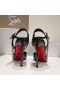 Christian Louboutin Goldina Chuva de 100mm Bombas de Cristal Decorado Patente Preto