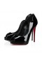 Christian Louboutin Gostosa Alta De 120 Mm Bombas De Couro Envernizado Preto Sapatos Christian Louboutin