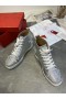 Christian Louboutin Lou Instituto De Potsdam (Pik 2 Orlato Tênis Strass Embelezado Prata