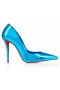 Christian Louboutin Miss Z 100 Mm Bombas De Laminado De Couro De Bezerro Acqua