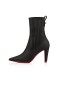 Christian Louboutin Santigag Ankle Boot de 85 mm de Pelica Preto Sapatos Christian Louboutin