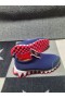 Christian Louboutin Tiketa Televisão Sapatilhas de Neoprene Azul CL Sapatos