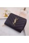 Saint Laurent Compacto Zip Em Torno Carteira De Couro Preto Saint Laurent Sacos