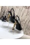 Saint Laurent Opyum Slingback Bombas de 110mm em tons de Ouro Calcanhar Saint Laurent Sapatos