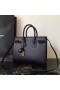 Saint Laurent Pequeno Saco De Jour Saco De Couro Preto Saint Laurent Sacos