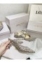Jimmy Choo Bing 65mm Glitter Mulas de Cristal