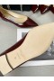 Jimmy Choo Amor Televisão de Couro de patente Borgonha