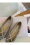 Jimmy Choo Love Glitter Tecido Apartamentos De Cristal Cadeia