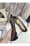 Jimmy Choo Love Glitter Tecido Flats Sobreposição De Tule Preto