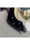 Christian Louboutin Degraspike Cravejado de 100MM Bombas de Camurça Preto CL Sapatos