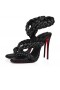 Christian Louboutin Fátima 120 Mm Sandálias De Couro Napa Preto