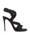 Christian Louboutin Fátima 120 Mm Sandálias De Couro Napa Preto