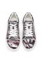 Christian Louboutin Divertido Vieira Tênis De Couro Nappa Quagga Multicolor Sapatos Christian Louboutin