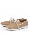 Christian Louboutin Gerockel Sapatos De Barco Nubuck Couro De Bezerro Lionne Sapatos Christian Louboutin