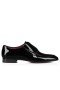 Christian Louboutin Laffite Oxfords Patente De Couro De Bezerro Preto Sapatos