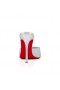 Christian Louboutin Me Dolly 100 Mm Mulas De Couro Nappa Prata Sapatos Christian Louboutin