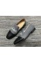 Christian Louboutin Marinha Assustador Sapatos de Tecido e de Couro de Bezerro Preto Cinza