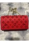 Christian Louboutin Paloma Picos De Couro Enfeitados De Embreagem Saco Vermelho De Christian Louboutin