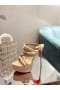 Christian Louboutin Mulheres Pulseira de Tornozelo Sandálias de 150mm de Couro Nappa Nu CL Sapatos