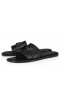 Christian Louboutin Chambelimule Mulas de Couro de Bezerro Preto CL Sapatos