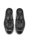 Christian Louboutin Chambeluss Mulas de Couro de Bezerro Preto CL Sapatos