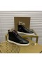 Christian Louboutin Fique A Vontade de Alta-top Tênis Pelica Preto CL Sapatos