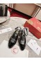 Christian Louboutin Lipsita Jane Couro de Patente Mary Jane Bombas 55 Preto CL Sapatos