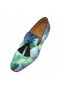 Christian Louboutin Officialito Sapatos De Crepe, Cetim Melancolia De Impressão Multicolor