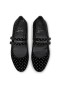 Christian Louboutin Doce Jane Ameixa Strass Bailarinas De Veludo Preto Sapatos Christian Louboutin