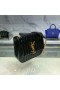 Saint Laurent Grande Vicky Saco Preto De Couro Envernizado Saint Laurent Sacos