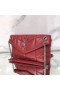 Saint Laurent Loulou Baiacu Pequeno Saco Vermelho Em Pele De Cordeiro Saint Laurent Sacos