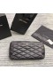 Saint Laurent Sade Puffer Envelope Clutch Preta Em Pele De Cordeiro
