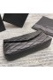 Saint Laurent Sade Puffer Envelope Clutch Preta Em Pele De Cordeiro