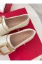 Roger Vivier Macio Fivela De Metal Sapatos De Couro Branco