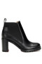 Christian Louboutin Marchacroche 70 De Couro, Ankle Boots Pretas Sapatos Christian Louboutin