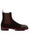 Christian Louboutin Inicialização Melão Spikes Marrom Escuro Bezerro