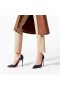 Christian Louboutin Metade d'Orsay Iriza Bombas Iriza 100 mm de Couro Preto