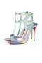 Christian Louboutin Mara 100 mm Multi/lin Las Ab Genuino
