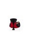 Christian Louboutin Mulas Nicol Está de Volta 85 mm Preto de Crepe, Cetim/cetim/lurex
