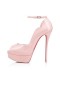 Christian Louboutin Plataformas Rodada Filhote de 150 mm Poupee/lin Poupee Patente