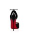 Christian Louboutin Plataformas Rodada Garota Alta de 120 mm Patente Preto de Bezerro